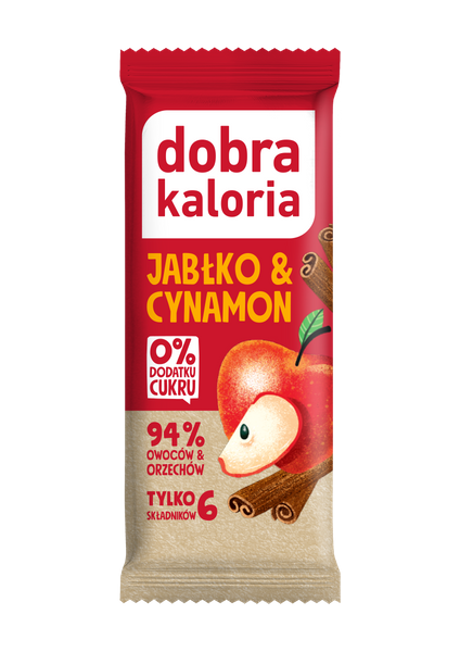 Baton daktylowy jabłko cynamon 35 g - Dobra Kaloria