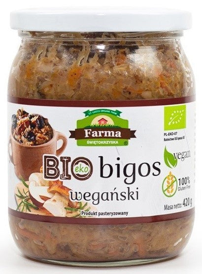 Bigos wegański bezglutenowy 420 g - Farma Świętokrzyska (EKO)