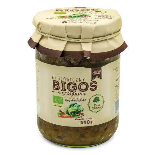 Bigos wegański z grzybami 500 g - Dary Natury (EKO)