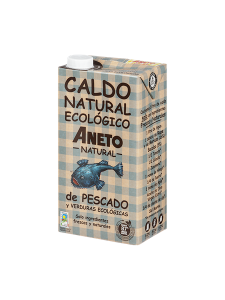 Bulion rybny z warzywami w płynie bezglutenowy 1 l - Aneto Natural (EKO)