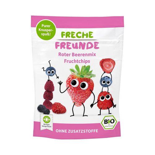 Chipsy owoce jagodowe dla dzieci bezglutenowe 10 g - Freche Freunde (EKO)