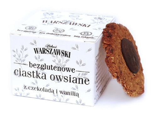 Ciastka owsiane z czekoladą i wanilią bezglutenowe 150 g - Baton Warszawski