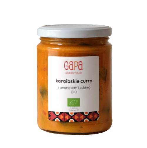 Curry z cukinią i ananasem karaibskie 450 g - Gapa (EKO)