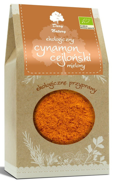 Cynamon cejloński mielony 200 g - Dary Natury (EKO)
