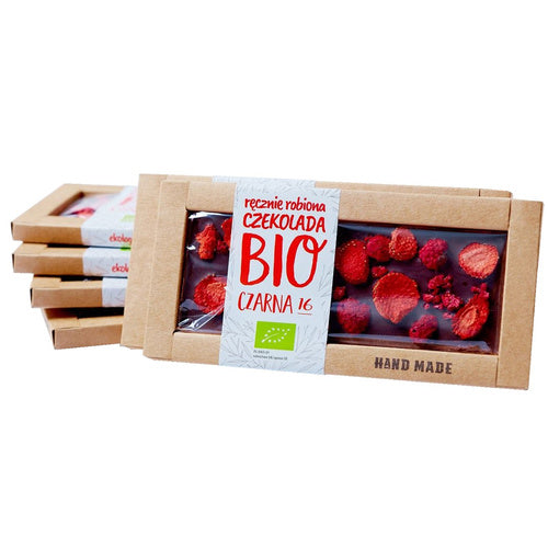 Czekolada deserowa z truskawkami i malinami 53 g - Cukiernia Staropolska (EKO)