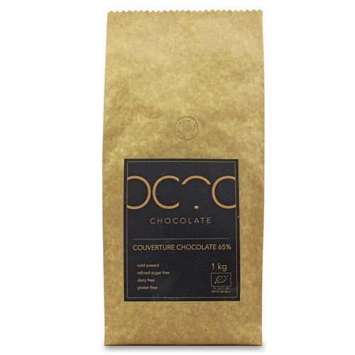 Czekolada kuwertura ciemna 65 % wegańska bezglutenowa 1 kg - Cocoa (EKO)
