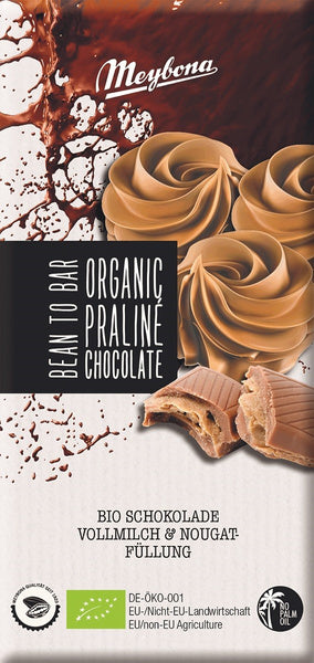 Czekolada mleczna pralinowa 100 g - Meybona (EKO)