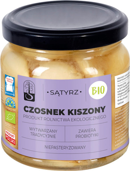 Czosnek kiszony 200 g (120 g) - Sątyrz (EKO)