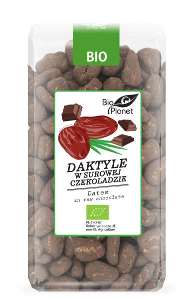 Daktyle w surowej czekoladzie 250 g - Bio Planet (EKO)