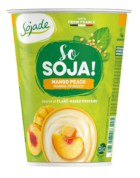 Deser sojowy mango brzoskwinia bezglutenowy 400 g - Sojade (EKO)