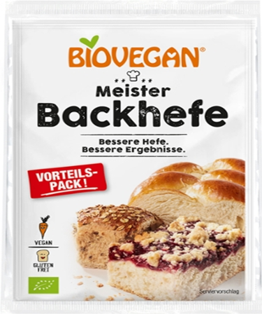 Drożdże suszone bezglutenowe 3 szt. 21 g - Biovegan (EKO)