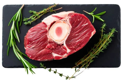 Goleń wołowa z kością surowa ekologiczna (ok. 0,4 kg) - Wasąg (EKO) (dostępność: wt - pt)