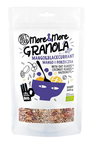 Granola z mango i czarną porzeczką 200 g - DIET-FOOD (EKO)