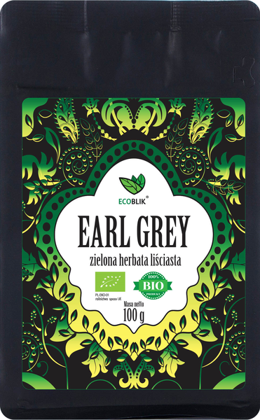 Herbata zielona earl grey 100 g - Ecoblik (EKO)