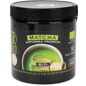 Herbata zielona matcha bezglutenowa 60 g - Pięć Przemian (EKO)