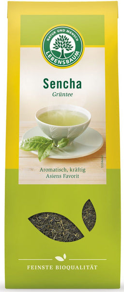 Herbata zielona sencha liściasta 75 g - Lebensbaum (EKO)