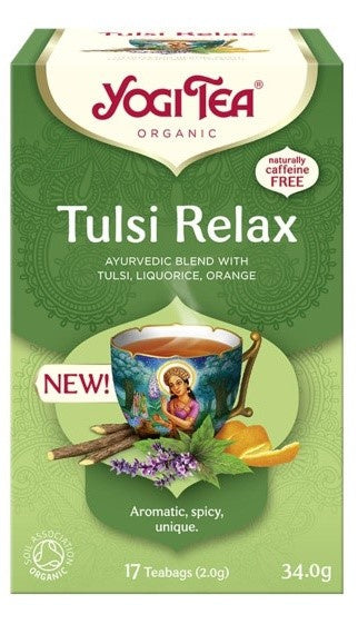 Herbatka ajurwedyjska tulsi relax 17 szt. 34 g - Yogi Tea (EKO)