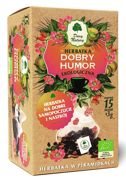 Herbatka dobry humor piramidki 15 szt. 45 g - Dary Natury (EKO)