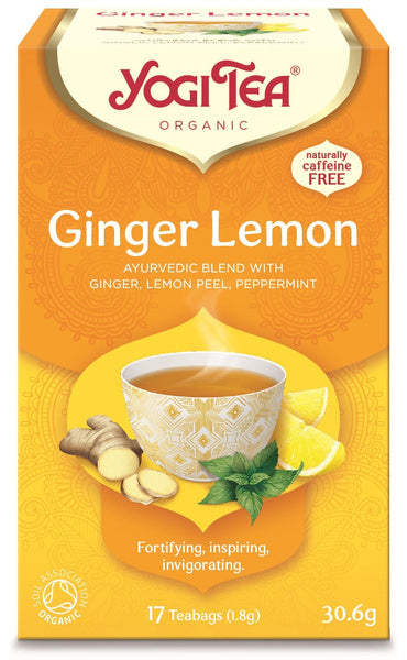 Herbatka imbirowo cytrynowa ginger lemon 17 szt. 30,6 g - Yogi Tea (EKO)