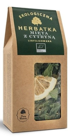 Herbatka liofilizowana mięta z cytryną 25 g - Dary Natury (EKO)