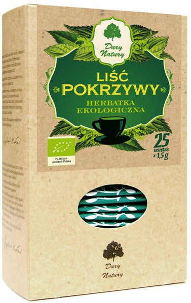 Herbatka liść pokrzywy 25 szt. 37,5 g - Dary Natury (EKO)