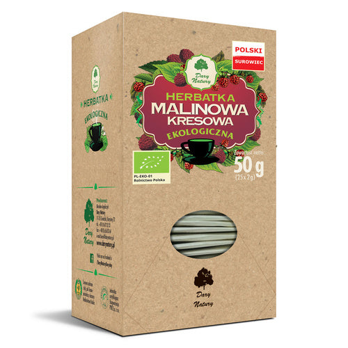 Herbatka malinowa kresowa 25 szt. 50 g - Dary Natury (EKO)