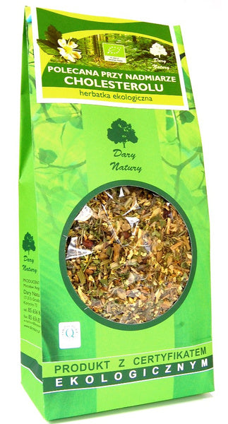 Herbatka polecana przy nadmiarze cholesterolu 200 g - Dary Natury (EKO)