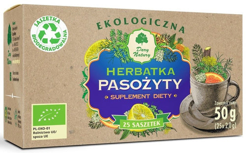 Herbatka przeciw pasożytom 25 szt. 50 g - Dary Natury (EKO)