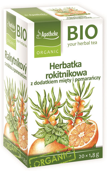 Herbatka rokitnikowa z miętą i pomarańczą 20 szt. 36 g - Apotheke (EKO)