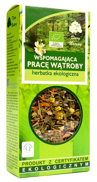 Herbatka wspomagająca pracę wątroby 50 g - Dary Natury (EKO)