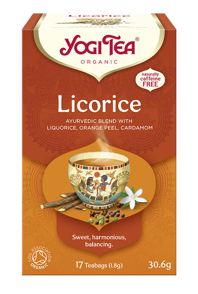 Herbatka z lukrecją licorice 17 szt. 30,6 g - Yogi Tea (EKO)