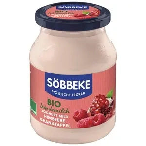 Jogurt malina granat kremowy 500 g - Sobbeke (EKO)