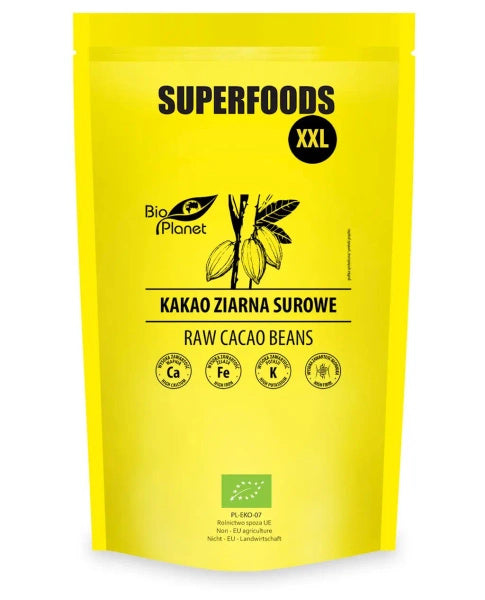Kakao ziarna surowe 600 g - Bio Planet (EKO)