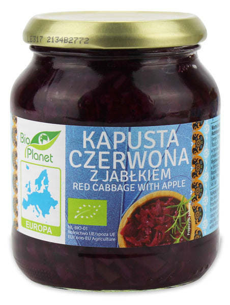 Kapusta czerwona z jabłkiem 340 g - Bio Planet (EKO)