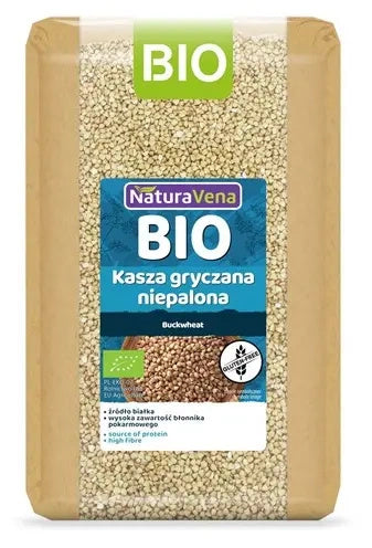 Kasza gryczana niepalona bezglutenowa 1 kg - Naturavena (EKO)