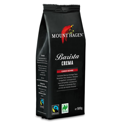 Kawa ziarnista arabica 100 % barista crema fair trade 500 g - Mount Hagen (EKO)