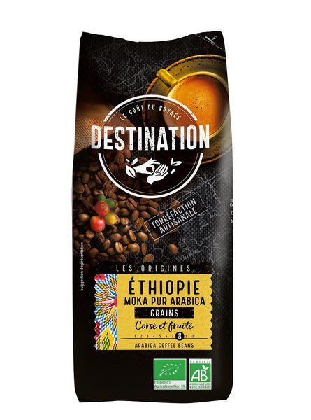Kawa ziarnista arabica 100 % etiopia fair for life 1 kg - Destination (EKO)