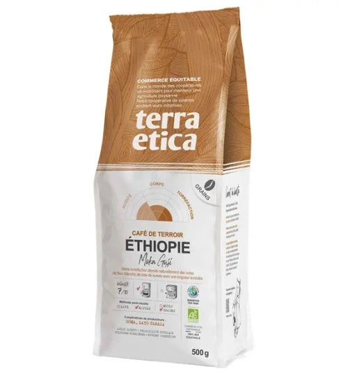 Kawa ziarnista arabica 100 % moka guji etiopia fair trade 500 g - Cafe Michel (EKO)