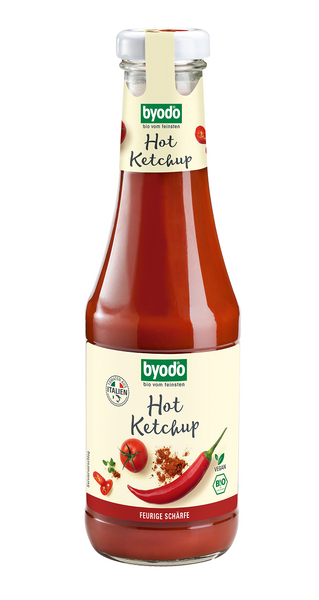 Ketchup pikantny bezglutenowy 500 ml - Byodo (EKO)