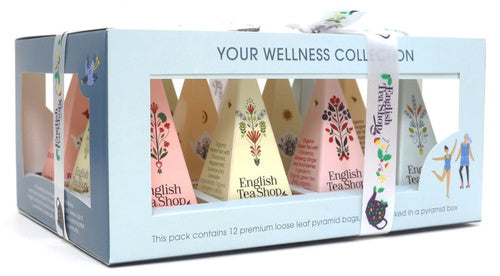 Kolekcja herbatek owocowo ziołowych piramidki your wellness 6 smaków 12 szt. 24 g - English Tea Shop (EKO)