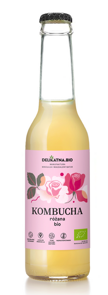 Kombucha różana 270 ml - Delikatna (EKO)