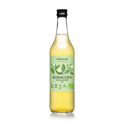 Kombucha z zielonej herbaty 500 ml - Delikatna (EKO)
