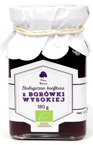 Konfitura z borówki 180 g - Dary Natury (EKO)
