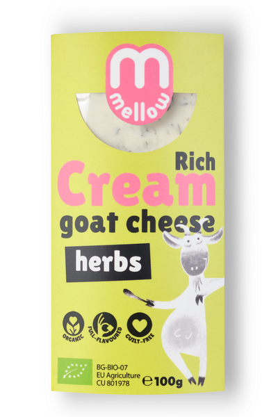 Kozi ser twarogowy z ziołami 100 g - Mmellow (EKO)