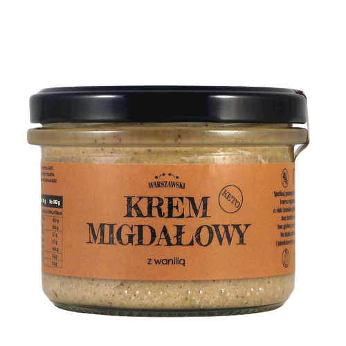Krem migdałowy z wanilią KETO bezglutenowy 190 g - Baton Warszawski