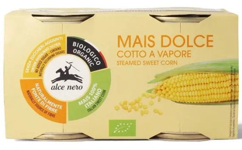 Kukurydza słodka w zalewie 2 szt. 320 g - Alce Nero (EKO)