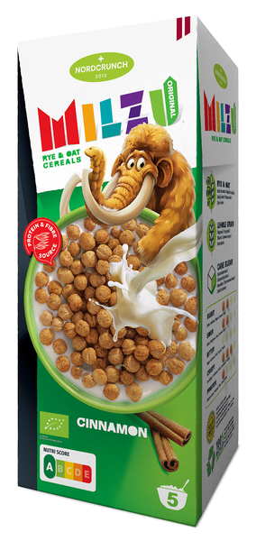 Kulki proteinowe cynamonowe 150 g - Nordcrunch (Milzu) (EKO)