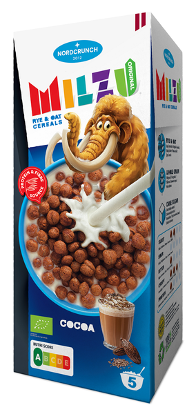 Kulki proteinowe kakaowe 150 g - Nordcrunch (Milzu) (EKO)