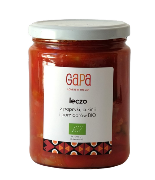 Leczo pomidorowe z papryki i cukinii 450 g - Gapa (EKO)