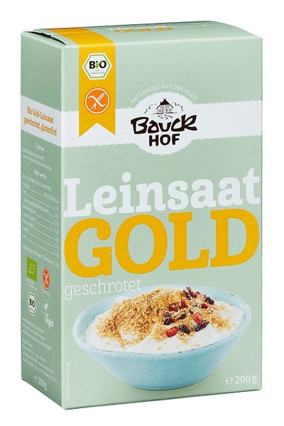 Len złoty mielony bezglutenowy 200 g - Bauck Hof (EKO)